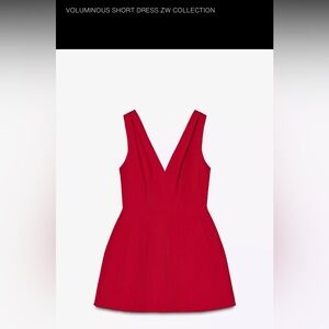 Zara Strapless Red Dress